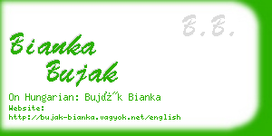 bianka bujak business card